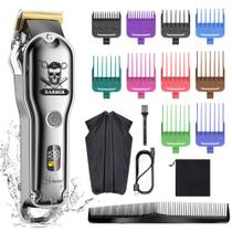 Kit de corte de cabelo Hatteker Pro Hair Clippers para homens IPX7
