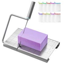 Kit de corte de sabão em aço inoxidável com 10 sacos de malha para sabão