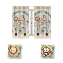 Kit De Cortina De 2 Metros + 2 Almofadas Infantis Kids Kit De Cortina De 2 Metros + 2 Almofadas Infantis Kids