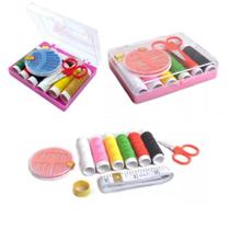 Kit De Costura 20 Peças Básico Para Viagem Estojo Aviamentos