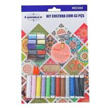 Kit De Costura 43 Pçs Super Pratico Linhas De Varias Cores - Lanmax