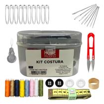 Kit De Costura 50 Peças Completo Linhas e Agulhas Para Reparo
