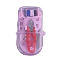 Kit De Costura Compacto E Portátil Para Viagem Com Agulha Pré-Filada, Tesoura, Fios Multicoloridos E