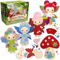 Kit de costura CRAFTILOO Fairy para meninas de 5 anos ou mais com 5 projetos Kit de costura CRAFTILOO Fairy para meninas de 5 anos ou mais com 5 projetos