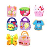 Kit De Costura De Bolsas Coloridas Em Não-Tecido Para Meninos E Meninas, Brinquedo Educacional