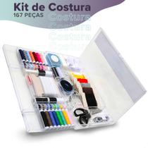 Kit De Costura - Estojo Com 167 Itens - BRX