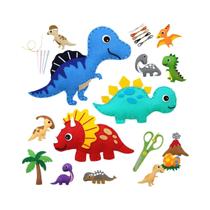 Kit de Costura Feltro com Animais Marinhos para Crianças - Artesanato Educacional DIY