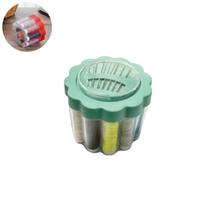 Kit De Costura Flor 7 Agulhas 12 Rolos Linhas Com Estojo Doméstico