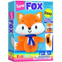 Kit de costura KRAFUN Fox Animal para crianças com boneca e materiais