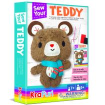 Kit de costura KRAFUN Teddy Bear Animal para crianças com instruções