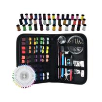 Kit De Costura Portátil 128 Peças Para Reparos Doméstico Com Estojo