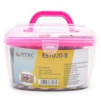 Kit de Costura Portátil com Estojo Transparente