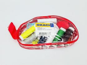 Kit de Costura Portátil OK-039 Vermelho - Okachi Kit de Costura Portátil OK-039 Vermelho - Okachi