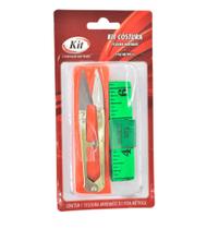 Kit de Costura tesoura arremate + fita métrica - 2 itens Kit de Costura tesoura arremate + fita métrica - 2 itens