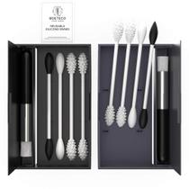 Kit de cotonetes de ouvido e cotonetes de maquiagem reutilizáveis BOETECO 8Swabs Kit de cotonetes de ouvido e cotonetes de maquiagem reutilizáveis BOETECO 8Swabs