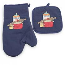Kit de Cozinha 2 peças Luva com Aparador Kit Panela - Catran