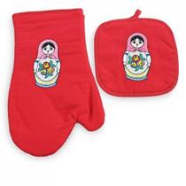 Kit de Cozinha 2 peças Luva com Aparador Matrioska - Catran