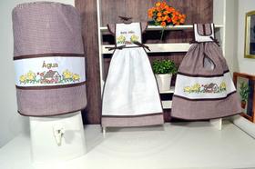 kit de Cozinha 3 Peças - Casinha Marrom kit de Cozinha 3 Peças - Casinha Marrom