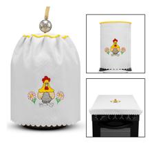 Kit De Cozinha 3 Peças Estampado Várias Cores Casa Decoração