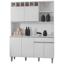 Kit De Cozinha Aline 6 Portas E 1 Gaveta Branco Kit De Cozinha Aline 6 Portas E 1 Gaveta Branco