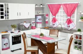 kit de cozinha bordado 10 peças Bordado Patchwork