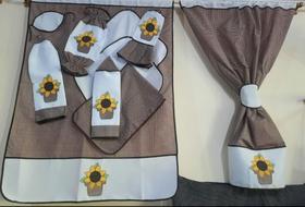 kit de cozinha bordado 10 peças Bordado Patchwork