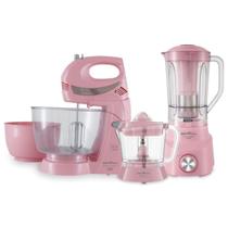 Kit de Cozinha Britania BKT51R - 3 Em 1 - Batedeira + Liquidificador + Espremedor - 220V - Rosa