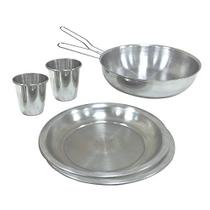 Kit de Cozinha Camping Gourmet 6 Peças, Compacto em Alumínio Kit de Cozinha Camping Gourmet 6 Peças, Compacto em Alumínio