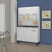 Kit de Cozinha Compacta Em Aço 6 Portas 1 Gaveta Rose Branco - Itatiaia - I3G1-105 ROSE 2023 BRA