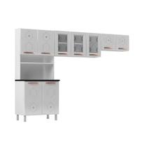Kit de Cozinha Compacta Mirage Aço 3 Peças (2 Aéreos + 1 Paneleiro) CZC40 Branco - Telasul Kit de Cozinha Compacta Mirage Aço 3 Peças (2 Aéreos + 1 Paneleiro) CZC40 Branco - Telasul