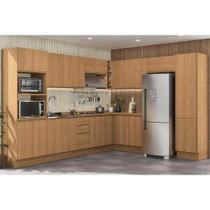 Kit de Cozinha Completa 14 Peças Ciela 1 (5Aéreos+4Balcões+2Paneleiros+3Complementos) C14P80 Canela - Kappesberg