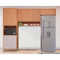 Kit de Cozinha Completa 3 Peças Divina (2Aéreos+1Paneleiro) CZ045 Freijo/Off White - MGM Kit de Cozinha Completa 3 Peças Divina (2Aéreos+1Paneleiro) CZ045 Freijo/Off White - MGM