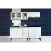 Kit de Cozinha Completa 4 Peças Evidence (2 Armários + 2 Balcões) C4P54 Branco - Bertolini Kit de Cozinha Completa 4 Peças Evidence (2 Armários + 2 Balcões) C4P54 Branco - Bertolini