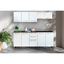 Kit de Cozinha Completa 4 Peças Evidence (2 Armários + 2 Balcões) C4P58 Branco - Bertolini