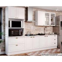 Kit de Cozinha Completa 5 Peças Americana (Torre Quente + 1 Aéreo + 2 Balcões + 1 Tampo p/ Cooktop) CZ267 Branco - Henn Kit de Cozinha Completa 5 Peças Americana (Torre Quente + 1 Aéreo + 2 Balcões + 1 Tampo p/ Cooktop) CZ267 Branco - Henn