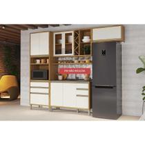 Kit de Cozinha Completa 5 Peças Tempranillo (2Aéreos+1Balcão+1TorreQuente+1Complemento) C5P76 Amendoa/Off White - Ronipa Kit de Cozinha Completa 5 Peças Tempranillo (2Aéreos+1Balcão+1TorreQuente+1Complemento) C5P76 Amendoa/Off White - Ronipa