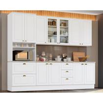 Kit de Cozinha Completa 7 Peças Americana (2Aéreos+1Paneleiro+2Balcões+2Complementos) C5P45 Branco - Henn Kit de Cozinha Completa 7 Peças Americana (2Aéreos+1Paneleiro+2Balcões+2Complementos) C5P45 Branco - Henn