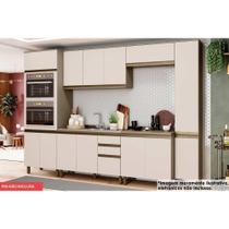 Kit de Cozinha Completa 7 Peças Connect (2Aéreos+2Balcões+2Paneleiros+1Complemento)C6P20 Duna/Cristal - Henn Kit de Cozinha Completa 7 Peças Connect (2Aéreos+2Balcões+2Paneleiros+1Complemento)C6P20 Duna/Cristal - Henn