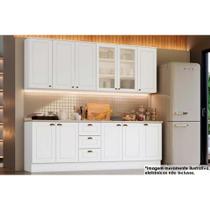 Kit de Cozinha Completa 9 Peças Americana (3Aéreos+3Balcões+3Complementos) C5P37 Branco - Henn Kit de Cozinha Completa 9 Peças Americana (3Aéreos+3Balcões+3Complementos) C5P37 Branco - Henn