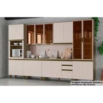 Kit de Cozinha Completa 9 Peças Connect (3Aéreos+2Balcões+2Paneleiros+2Complementos) C6P09 Duna/Cristal - Henn Kit de Cozinha Completa 9 Peças Connect (3Aéreos+2Balcões+2Paneleiros+2Complementos) C6P09 Duna/Cristal - Henn