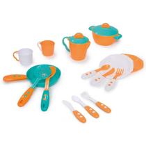 Kit de cozinha laranja completo com 15 peças - tateti - 334