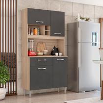 Kit de Cozinha Malta 4 PT 1 GV Avena e Grafito Kit de Cozinha Malta 4 PT 1 GV Avena e Grafito