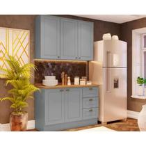 Kit de Cozinha Modulada 3 Peças Americana (1 Aéreo. 1 Balcão, 1 Complemento) Cinza - Henn Kit de Cozinha Modulada 3 Peças Americana (1 Aéreo. 1 Balcão, 1 Complemento) Cinza - Henn