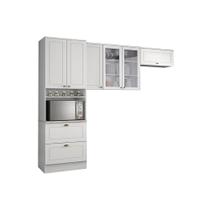 Kit de Cozinha Modulada 3 Peças Americana (2 Armários + 1 Paneleiro) CPT05 Branco - Henn
