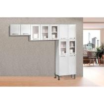 Kit de Cozinha Modulada 3 Peças Múltipla (2 Armários + 1 Paneleiro) CPT96 Branco - Bertolini