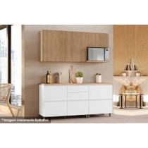Kit de Cozinha Modulada 4 Peças Rainha C4P22 Branca/Nature - Nesher Kit de Cozinha Modulada 4 Peças Rainha C4P22 Branca/Nature - Nesher