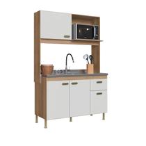 kit de cozinha para forno Micro-Ondas com 4 Portas Castani e Off White kit de cozinha para forno Micro-Ondas com 4 Portas Castani e Off White