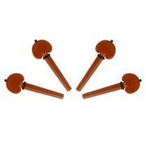 Kit de Cravelhas em Boxwood para Violoncelo 4/4 - Modelo coração Kit de Cravelhas em Boxwood para Violoncelo 4/4 - Modelo coração