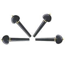 Kit de Cravelhas em Ébano Heart Gold Violoncelo 4/4 Kit de Cravelhas em Ébano Heart Gold Violoncelo 4/4