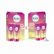 Kit de Creme Depilatório Facial Veet 3 Minutos com Aloe Vera
